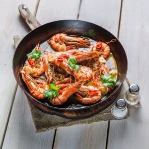 Gamberi all’Aglio e Peperoncino